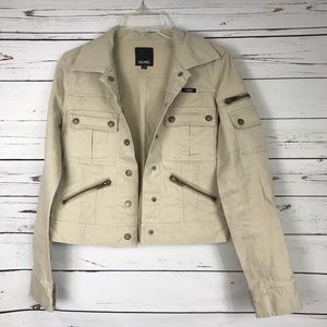 Yuppi khaki denim jacket M medium